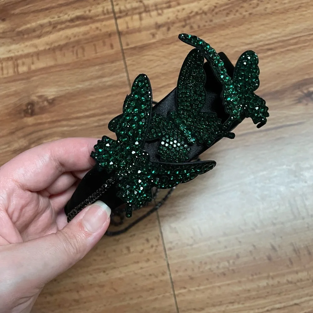 Silver Butterfly Embellished Headband